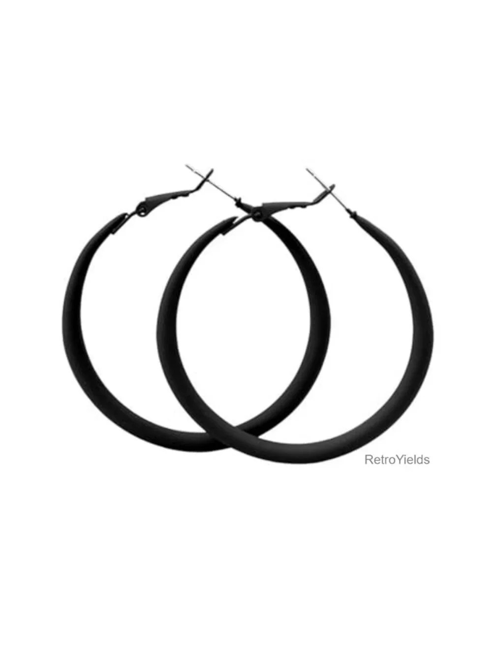 Matte Neon Chunky Hoop Earrings 80s 90s Retro Y2k